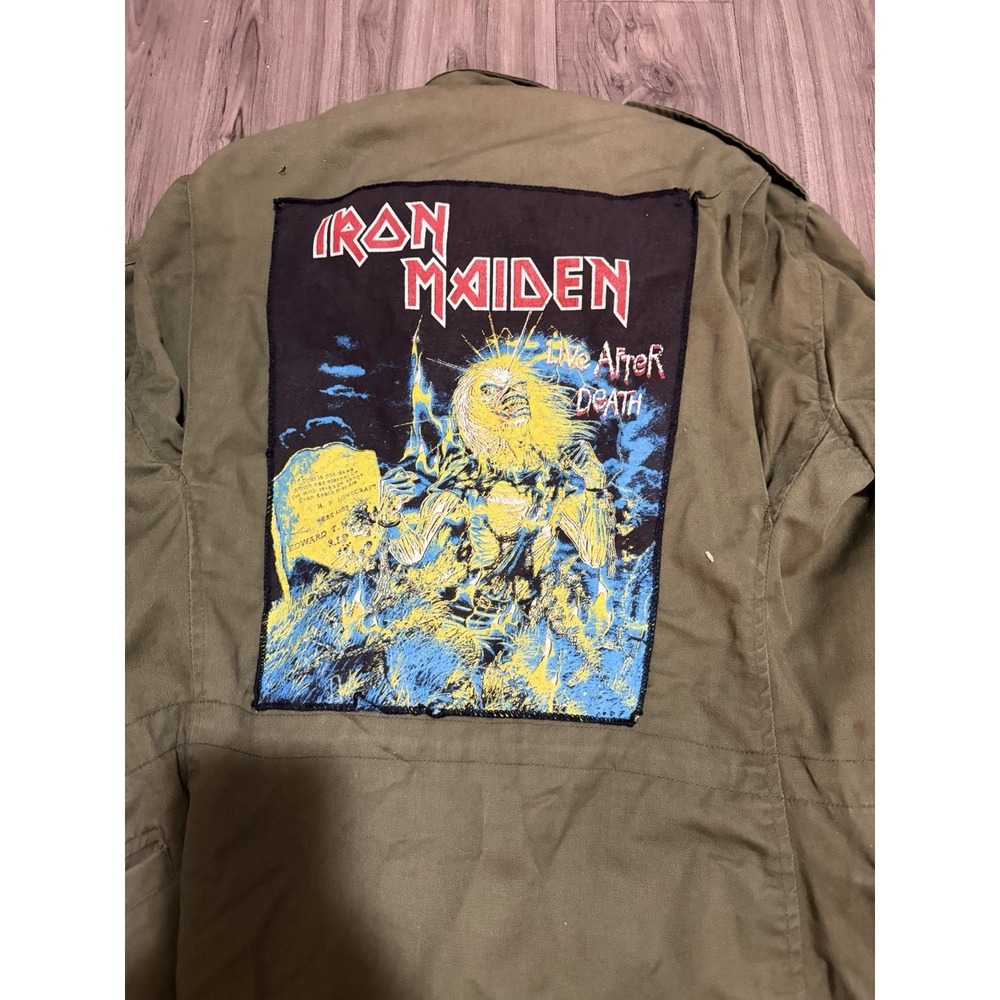 Vintage M-65 Field Jacket John Ownbey US Army Small‎ Regular Iron Maiden